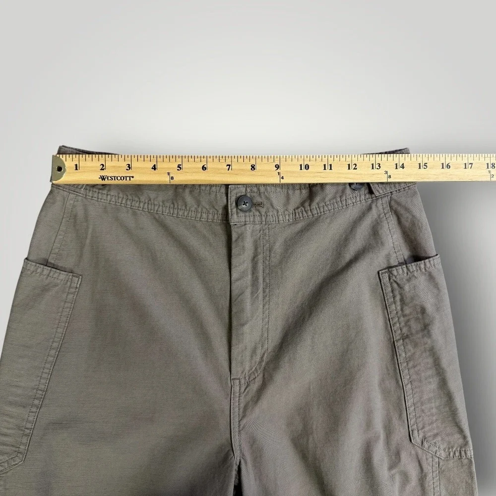 Everlane‎ Fatigue Barrel Pant Brown Organic Cotton Linen High Rise Size 6